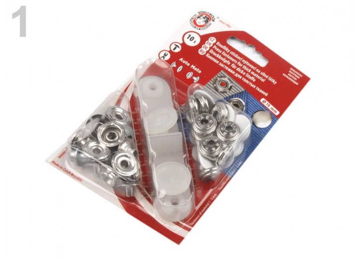 Press Fasteners - Auto Moto - Coloured