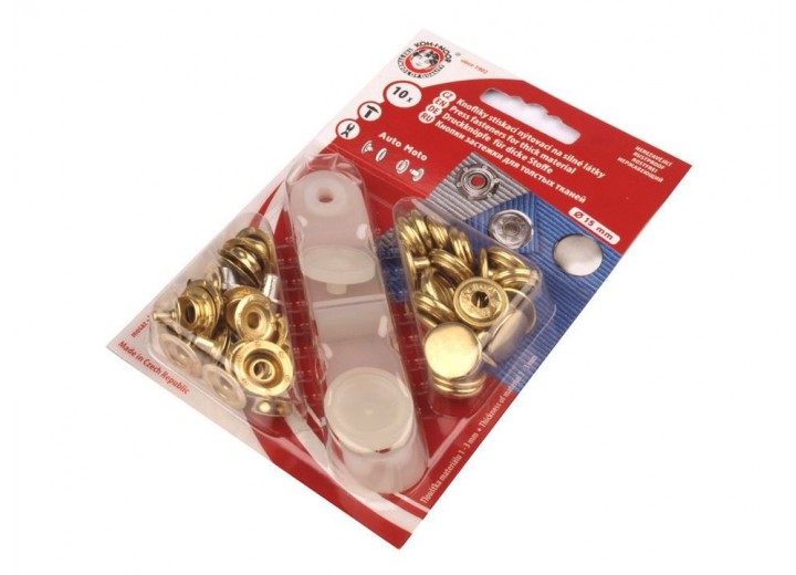 Press Fasteners - Auto Moto - Golden