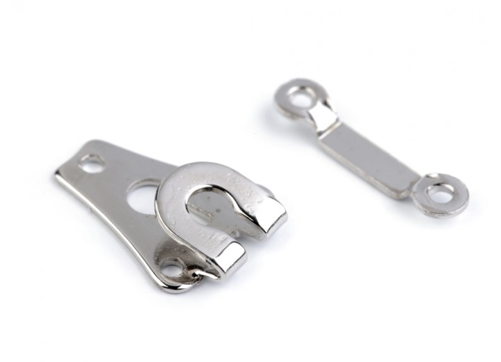 Hook and Bar Fastener - Nickel