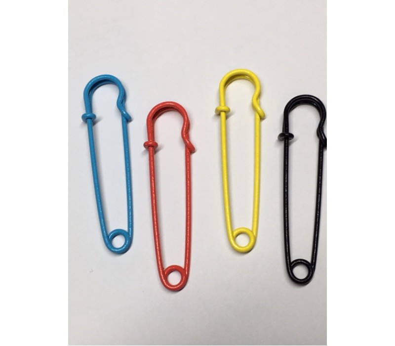 Oversized Safety Pin - Coloured - 70 mm