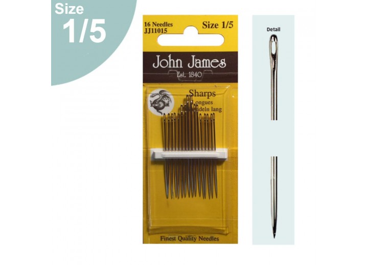 John James Needles - Sharps - Various Mixed Size packs