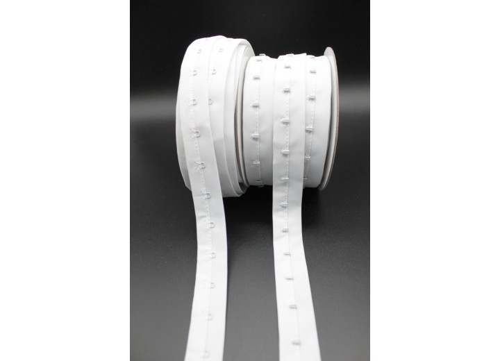 Hook and Eye Tape - White