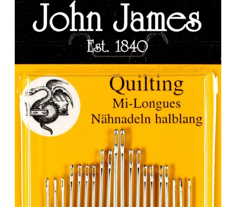 John James Needles - Quilting Needles Sizes - assorted 3/9, assorted 5/10, single size 5, single size 7, single size 10