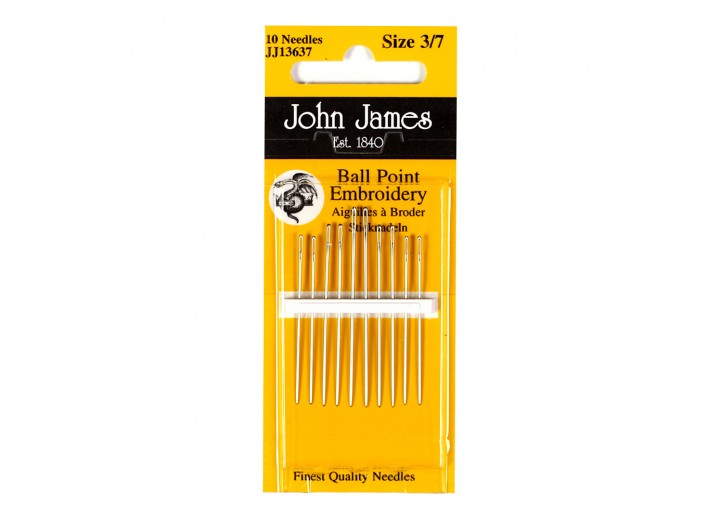 John James Needles - Ball Point Embroidery - Mixed Size Pack 3/7