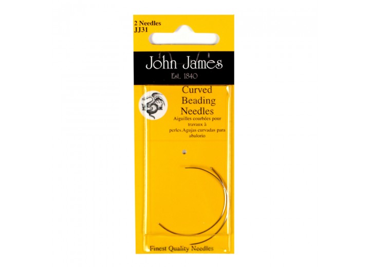 John James Needles - Curved Beading Needles - Size 10