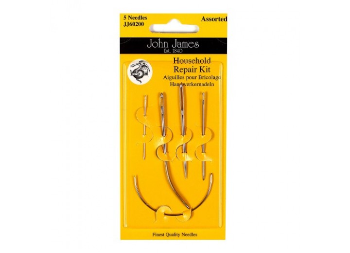 John James Needles - Household Repair Kit - Assorted shapes and sizes