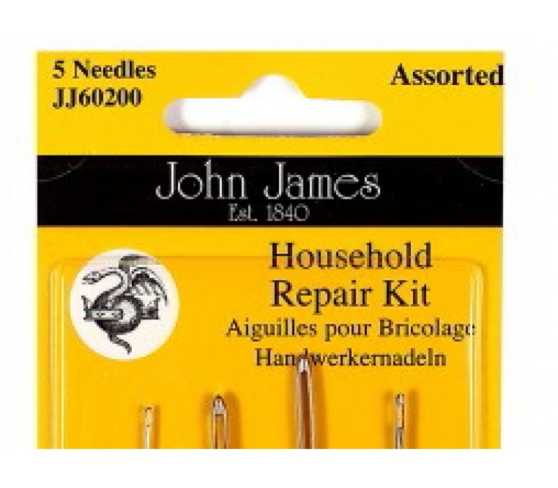 John James Needles - Household Repair Kit - Assorted shapes and sizes