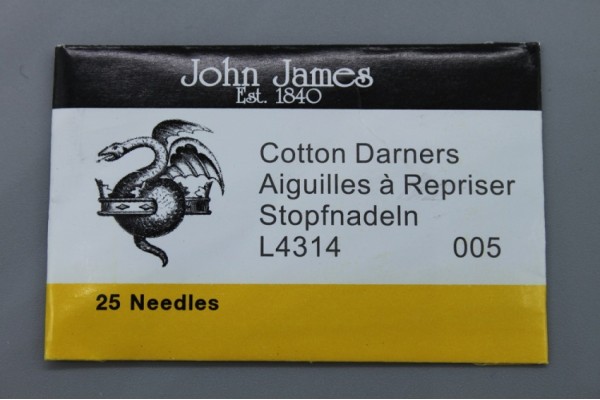 John James Needles - Cotton Darners Needles - Bulk Envelope - Size 5