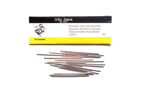 John James Needles - Saddlers Harness Needles - Bulk Envelope - Size 17 (2/0)