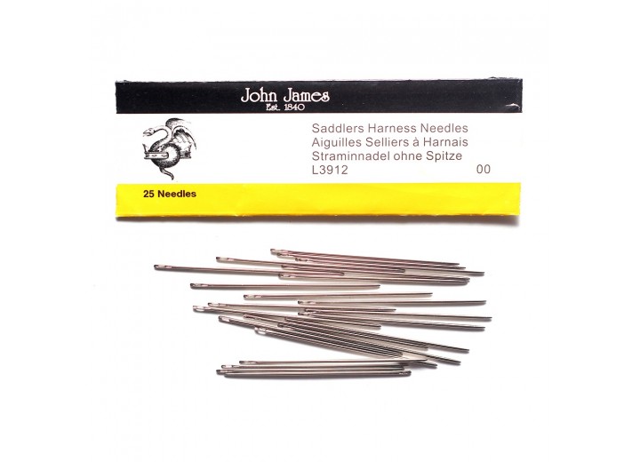 John James Needles - Saddlers Harness Needles - Bulk Envelope - Size 17 (2/0)