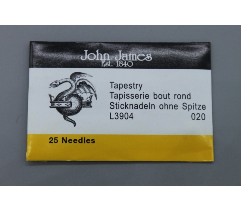 John James Needles - Tapestry Needles - Bulk Envelope - Sizes 20 or 24