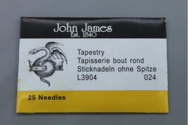 John James Needles - Tapestry Needles - Bulk Envelope - Sizes 20 or 24