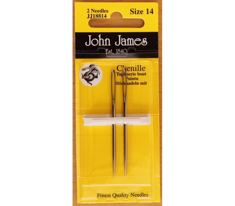 John James Needles - Chenille Needles - Single Size Packs - Size 13, 14, 16, 20, 24, 26 & Assorted Pack 18/24