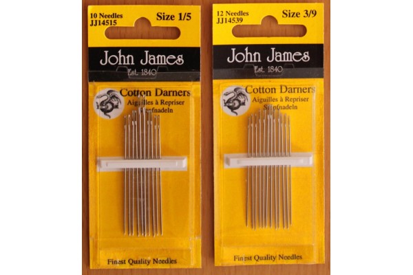 John James Needles - Cotton Darners - Various Sizes