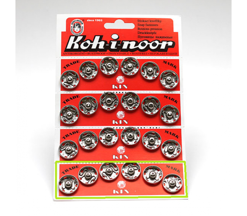 Metal Snap Fasteners - Size 7