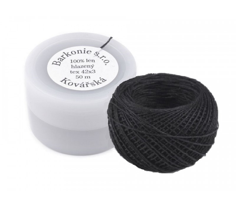 Linen Thread - TEX 42x3 - Black