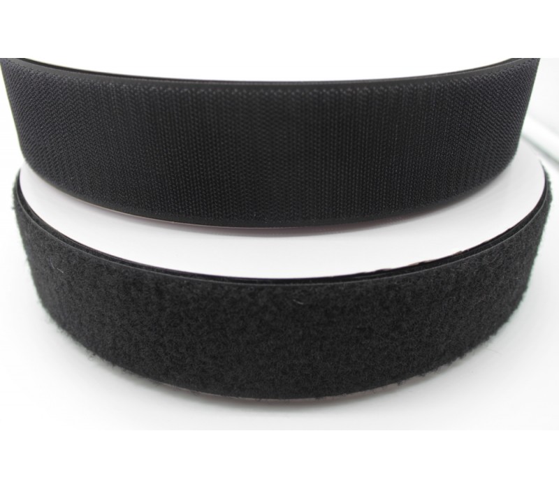 Nylon Black or White Hook and Loop fastener in reels - 50 mm