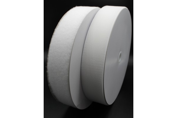 Nylon Black or White Hook and Loop fastener in reels - 50 mm