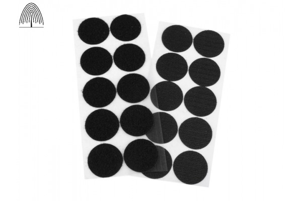 Nylon Hook and Loop Self-Adhesive Circles - 35 mm.  