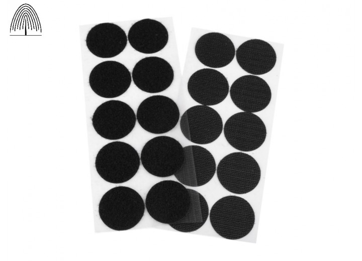 Nylon Hook and Loop Self-Adhesive Circles - 35 mm.  