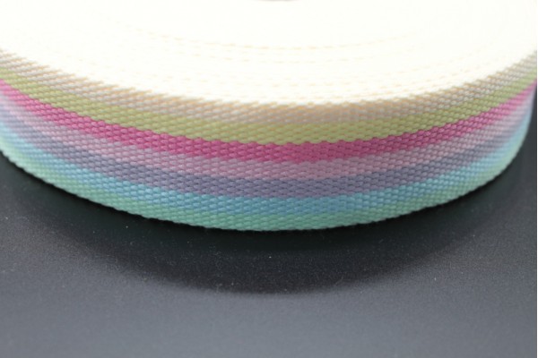 Pastel Stripe Webbing - 40mm