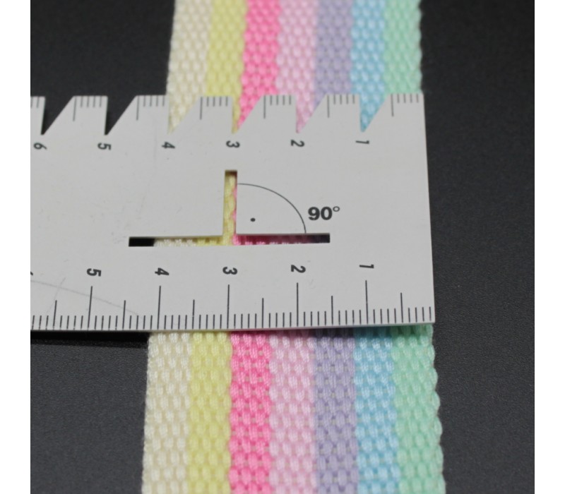 Pastel Stripe Webbing - 40mm