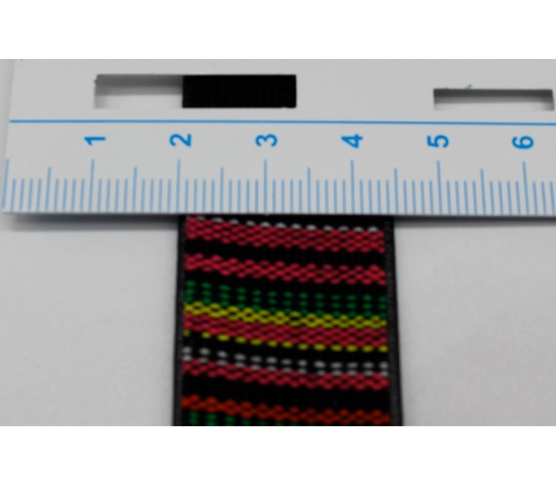 Coloured, Lined Webbing - 25mm.  