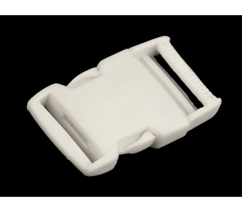 Buckle - Side Release Buckle - 30 mm, with Strap Adjuster (Black or White)