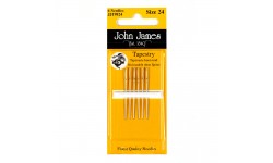 John James Needles - Tapestry/Cross stitch Needles - Various single size packs (13, 14, 16, 20, 24, 26, 28)