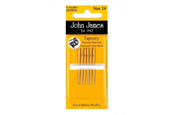 John James Needles - Tapestry/Cross stitch Needles - Sizes 18/24 or 24/26 