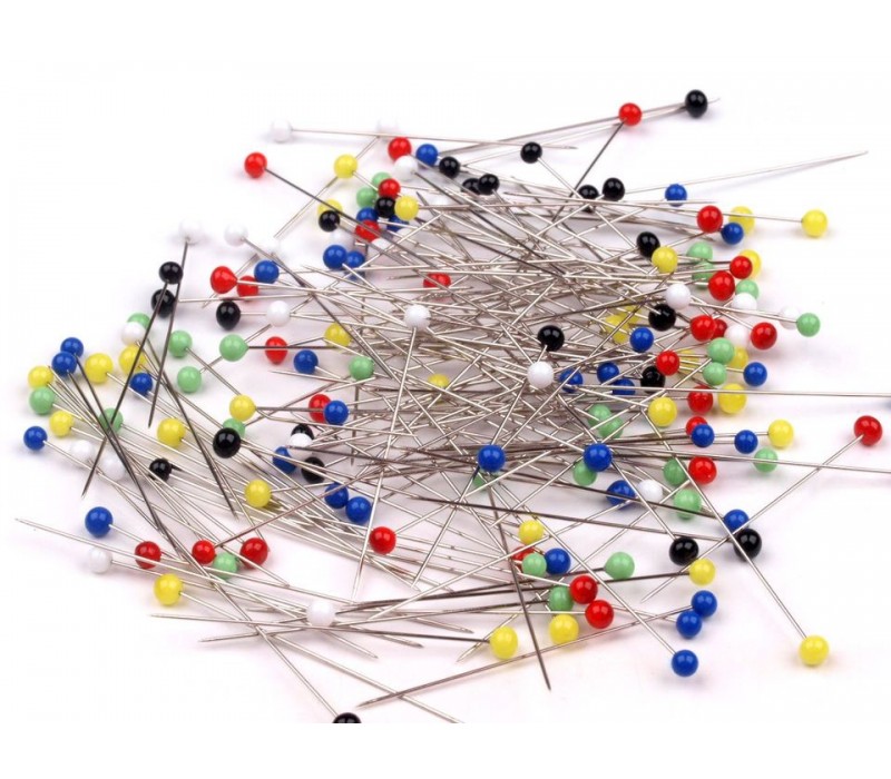Galant Glass Head Pins - Spring Wire Type.