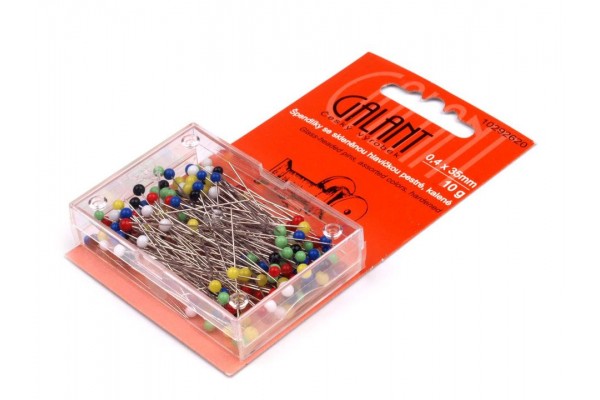 Galant Glass Head Pins - Spring Wire Type.