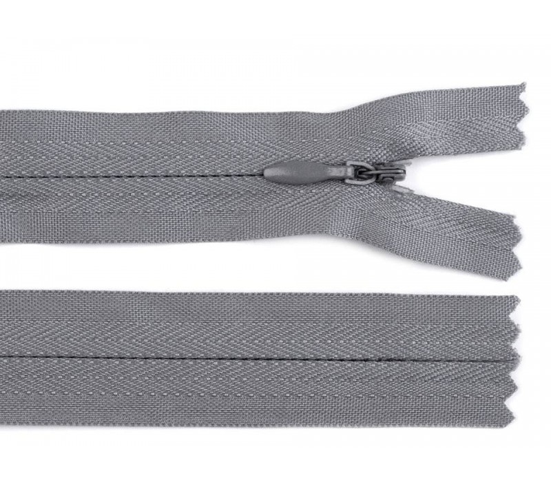 Invisible Nylon Zip - 20 cm : (Colours)