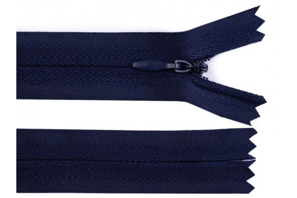 Invisible Nylon Zip - 20 cm : (Colours)