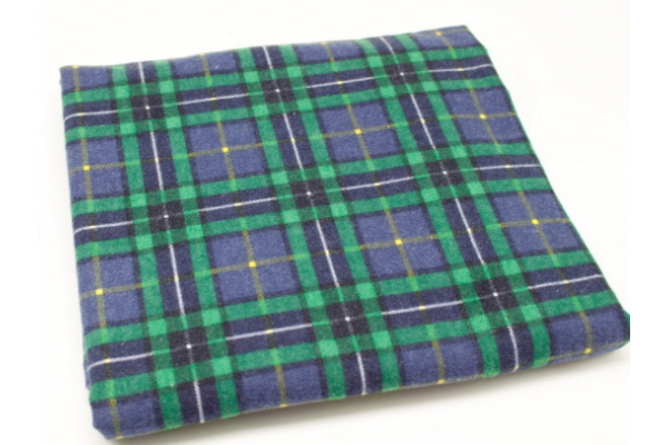 Blue, Green & Yellow Check Flannel