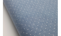 Chambray Denim - Spots - 100% Cotton