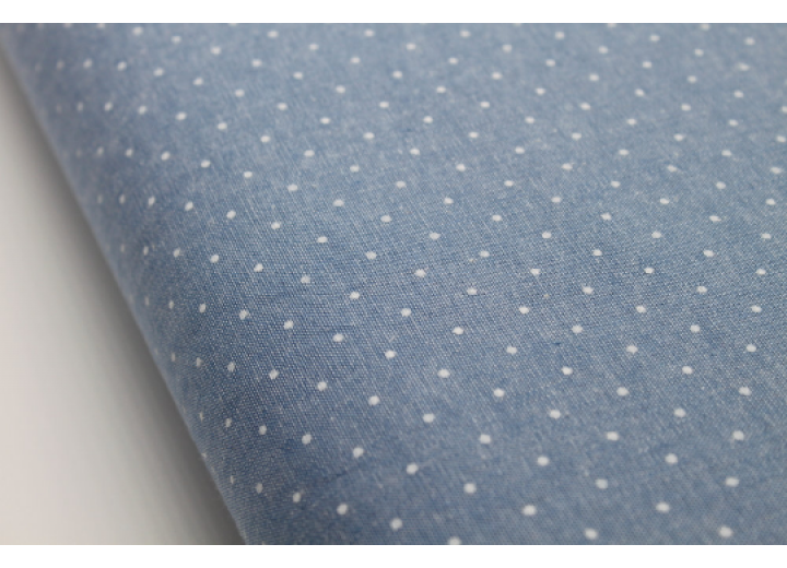 Chambray Denim - Spots - 100% Cotton