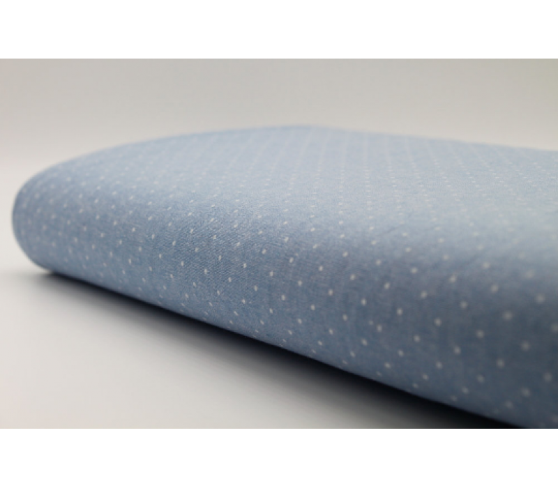 Chambray Denim - Spots - 100% Cotton