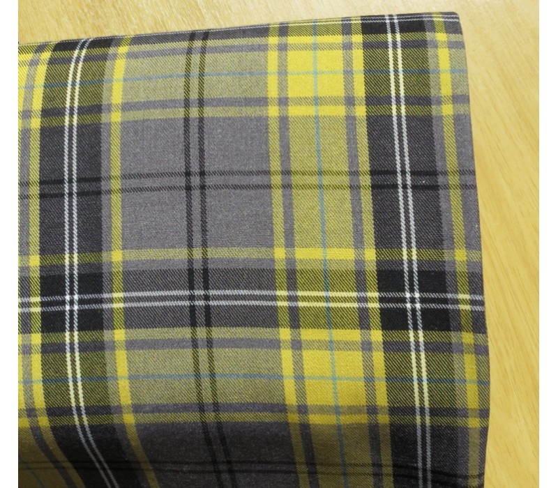 Gold Tartan Fabric