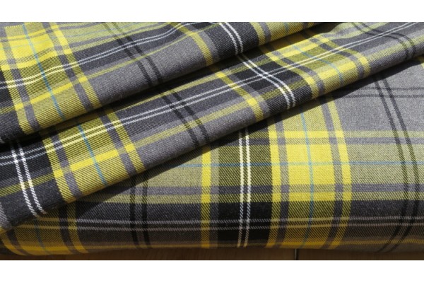 Gold Tartan Fabric