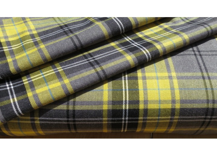 Gold Tartan Fabric