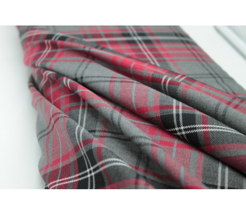 Cherry Tartan Fabric