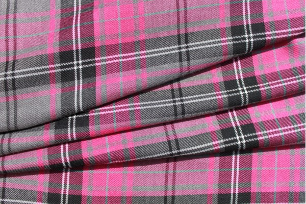 Cerise Tartan Fabric