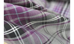 Fashion Purple Tartan Fabric