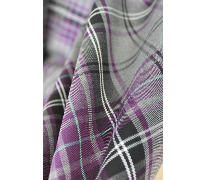 Fashion Purple Tartan Fabric