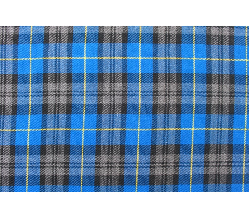 Blue Tartan Fabric - Skye.  