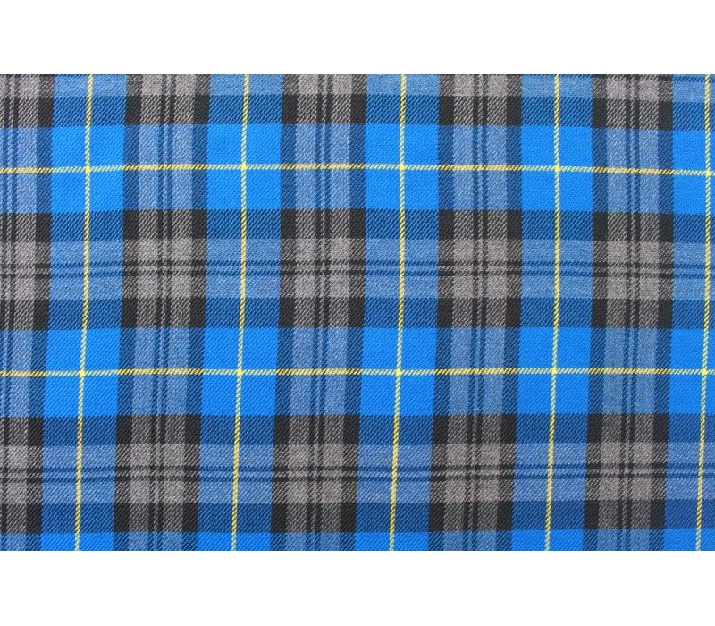 Blue Tartan Fabric - Skye.  