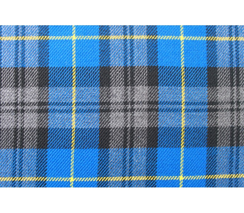 Blue Tartan Fabric - Skye.  