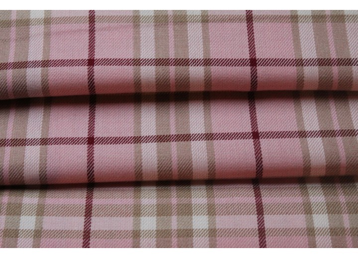 Pink Tartan Fabric