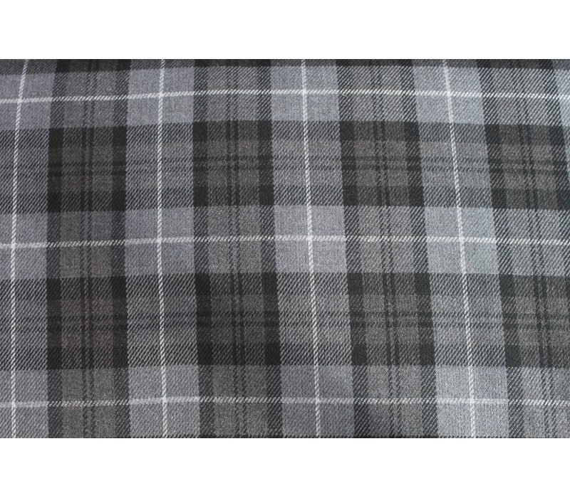 Grey Tartan Fabric